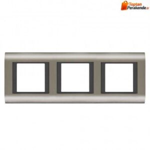Viko-Panasonic-Thea-Sistema-Inox-Fume-3X2M-Cerceve.jpg Viko Panasonic Thea Sistema Inox Füme 3X2M Çerçeve